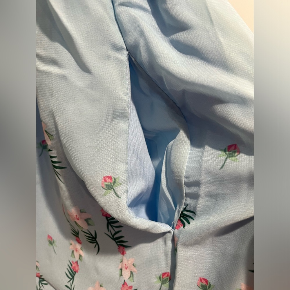 Disney Princess Mulan Puff Sleeve Smock Dress - Picture 7 of 10